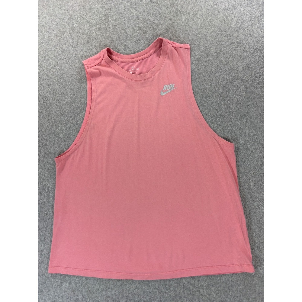 Nike Dri Fit Athletic Cut Tank Top (Women's XL) Pink